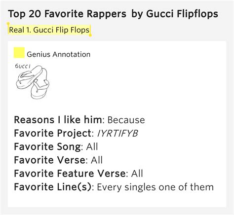 svrite gucci flip flops lyrics|Gucci Flip Flops lyrics.